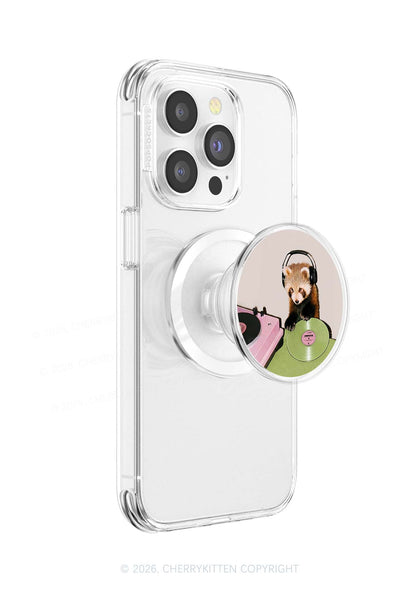 Red Panda DJ Y2K Magnetic Phone Grip Holder Cherrykitten