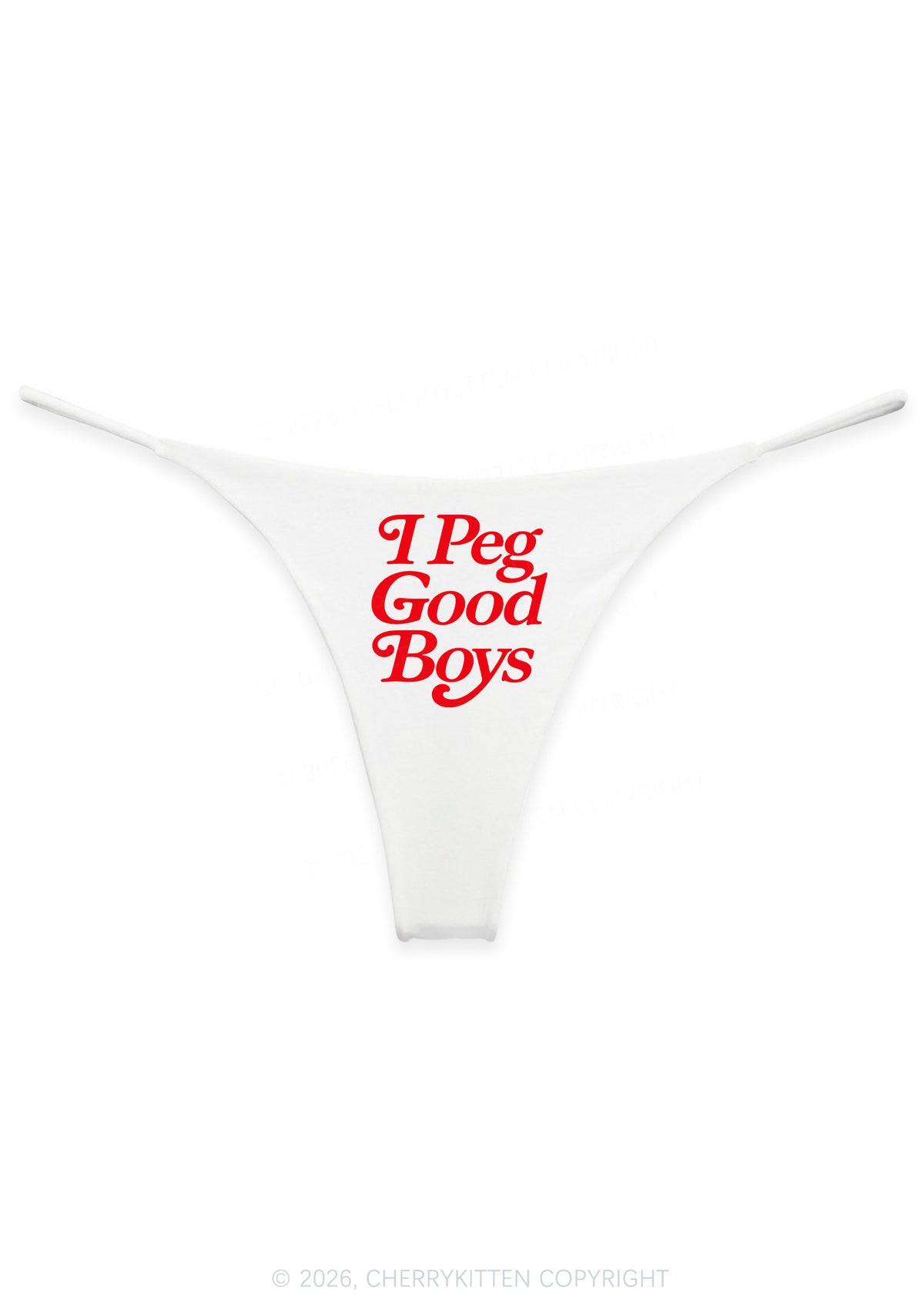 I Peg Good Boys Y2K Bikini String Thong Cherrykitten
