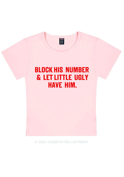 Let Little Ugly Have Him Y2K Baby Tee Cherrykitten
