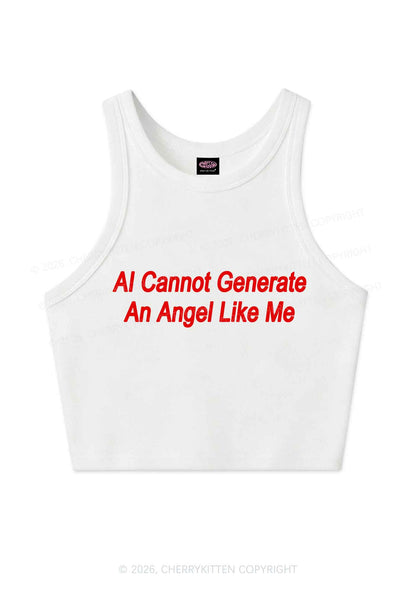 Ai Cannot Generate Angel Y2K Crop Tank Top Cherrykitten