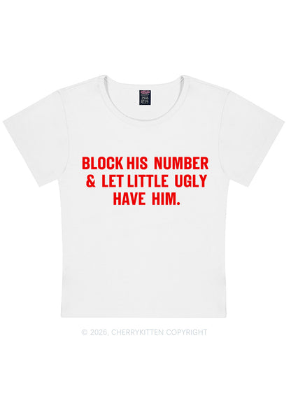 Let Little Ugly Have Him Y2K Baby Tee Cherrykitten