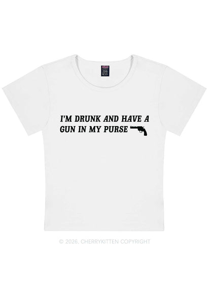 Im Drunk Y2K Baby Tee Cherrykitten