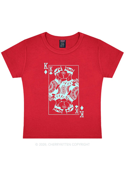 Gay King Pride Y2K Baby Tee Cherrykitten