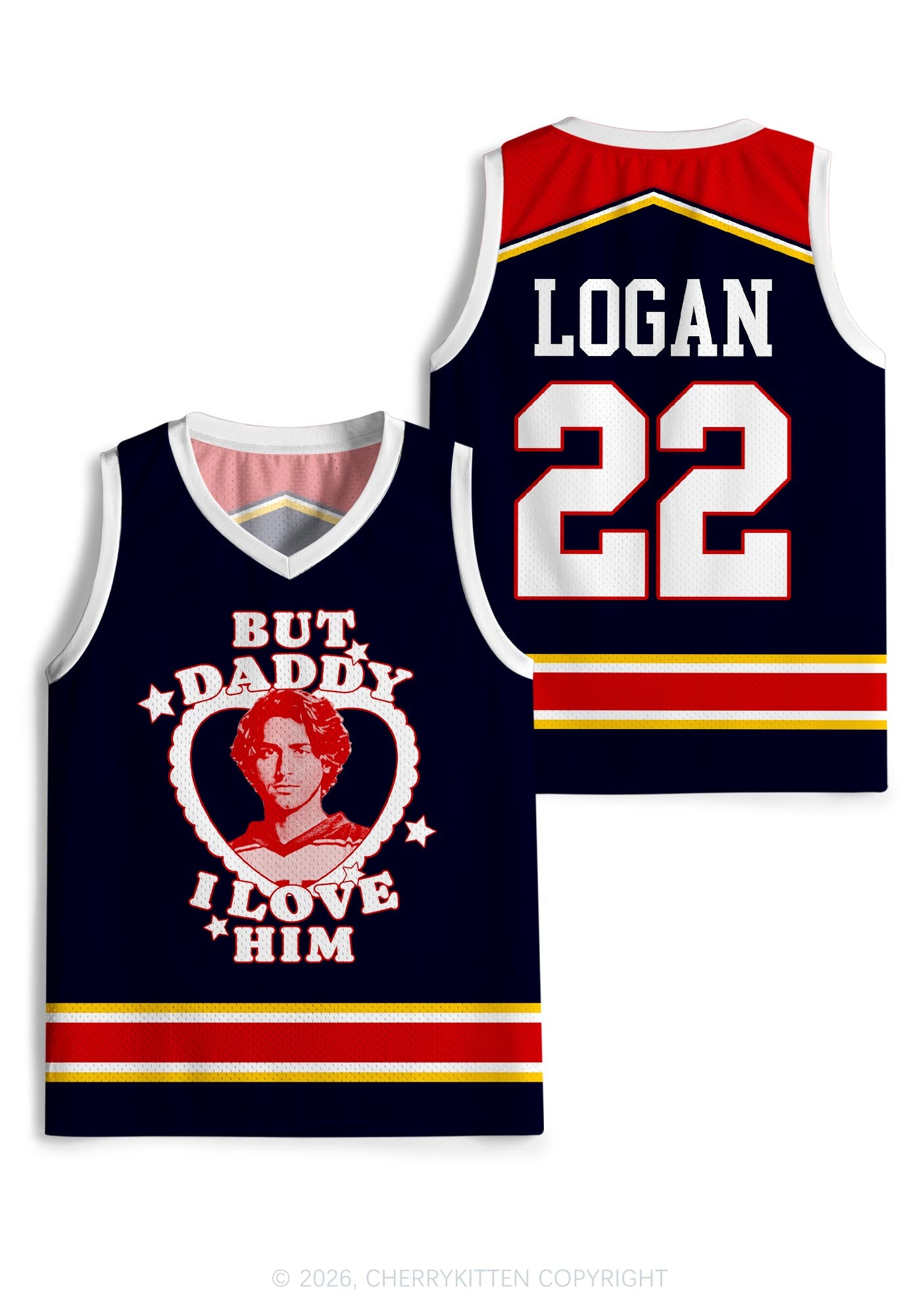 But Daddy I Love Him JL Y2K Sport Jersey Tank Cherrykitten