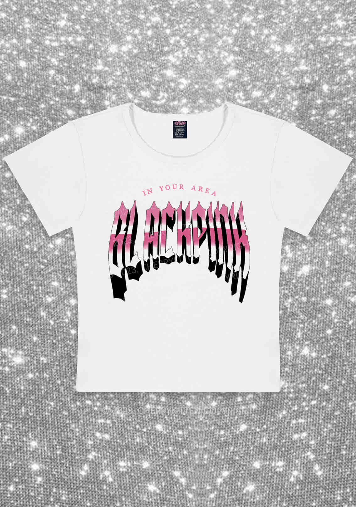 BP Area Kpop Y2K Baby Tee Cherrykitten