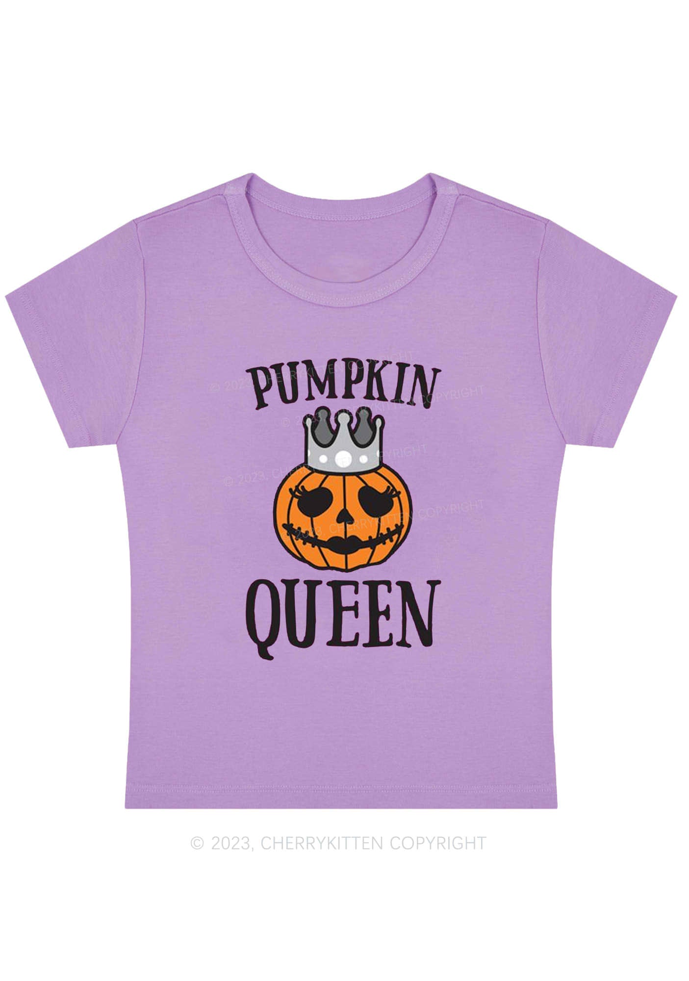 Pumpkin Queen Halloween Baby Tee Cherrykitten