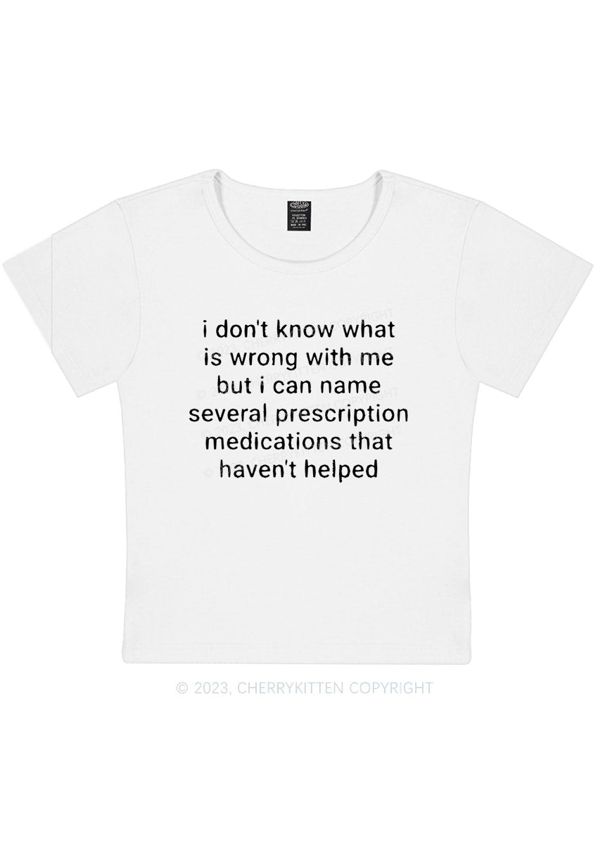 Curvy Can Name Several Prescription Medications Y2K Baby Tee Cherrykitten