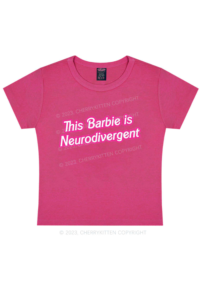 This Is Neurodivergent Y2K Baby Tee Cherrykitten