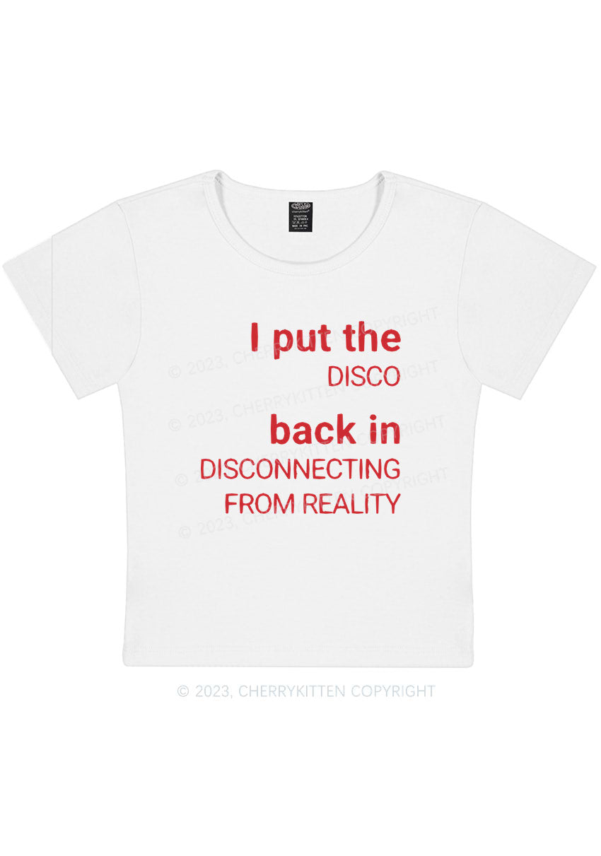 Curvy Disconnecting From Reality Y2K Baby Tee Cherrykitten