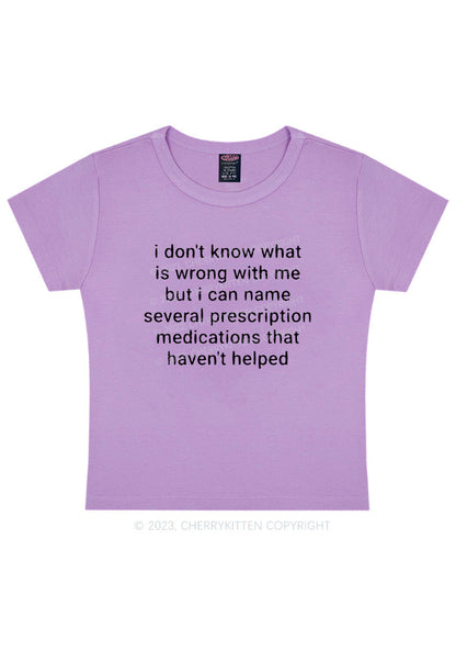Curvy Can Name Several Prescription Medications Y2K Baby Tee Cherrykitten