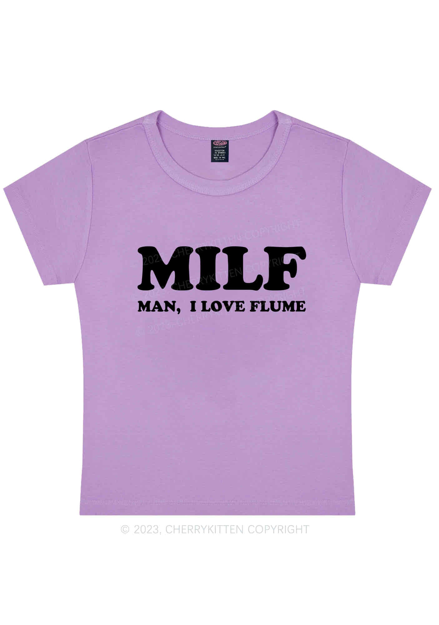 Curvy Man I Love Flume Y2K Baby Tee Cherrykitten