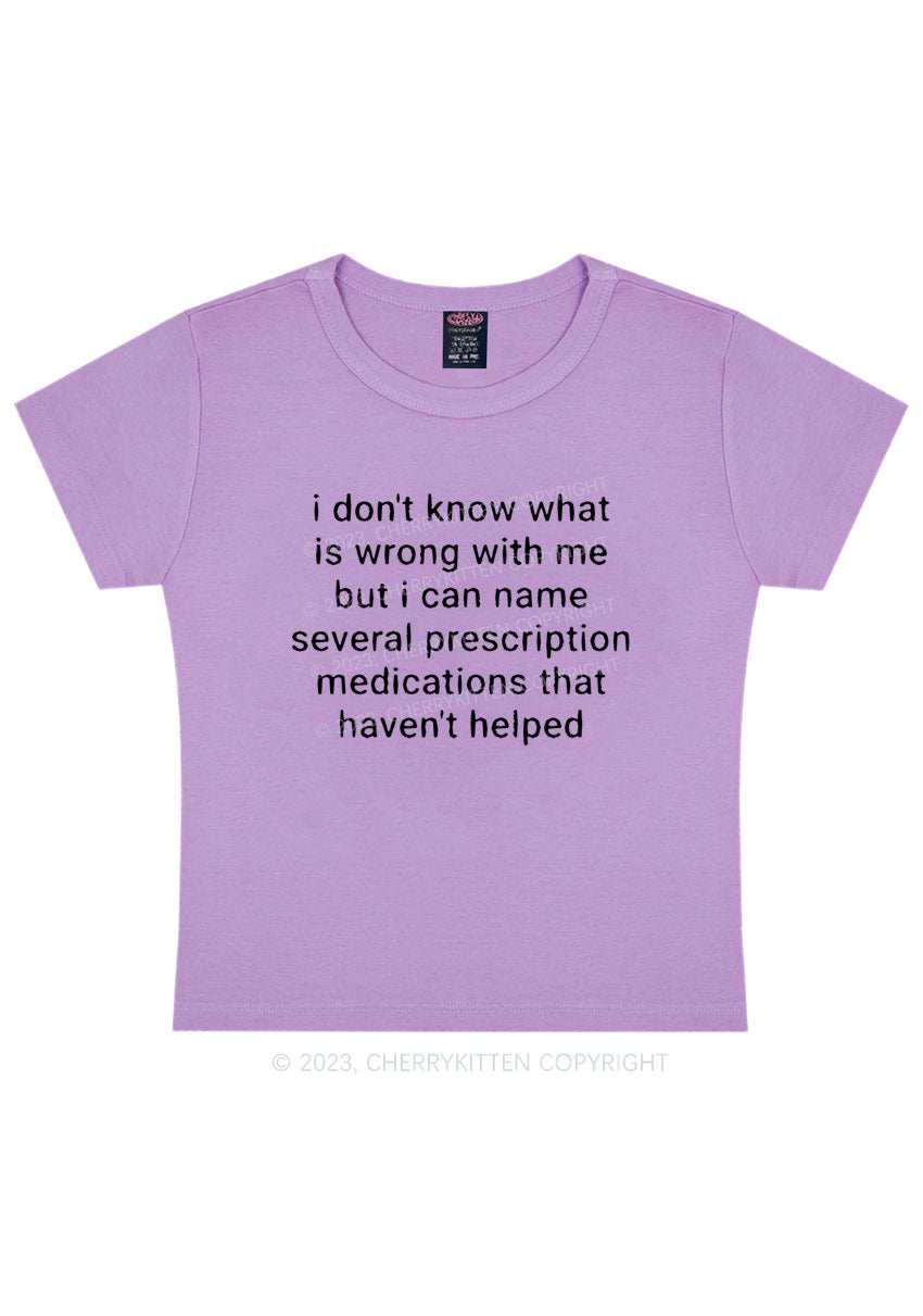 Can Name Several Prescription Medications Y2K Baby Tee Cherrykitten