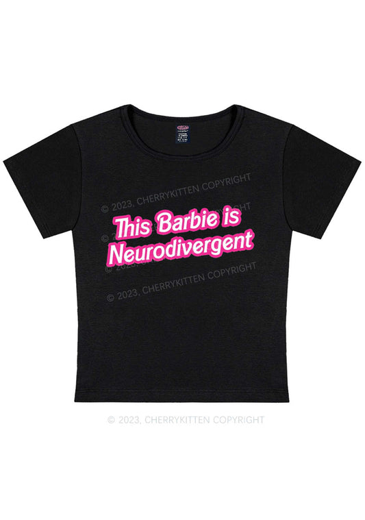 This Is Neurodivergent Y2K Baby Tee Cherrykitten