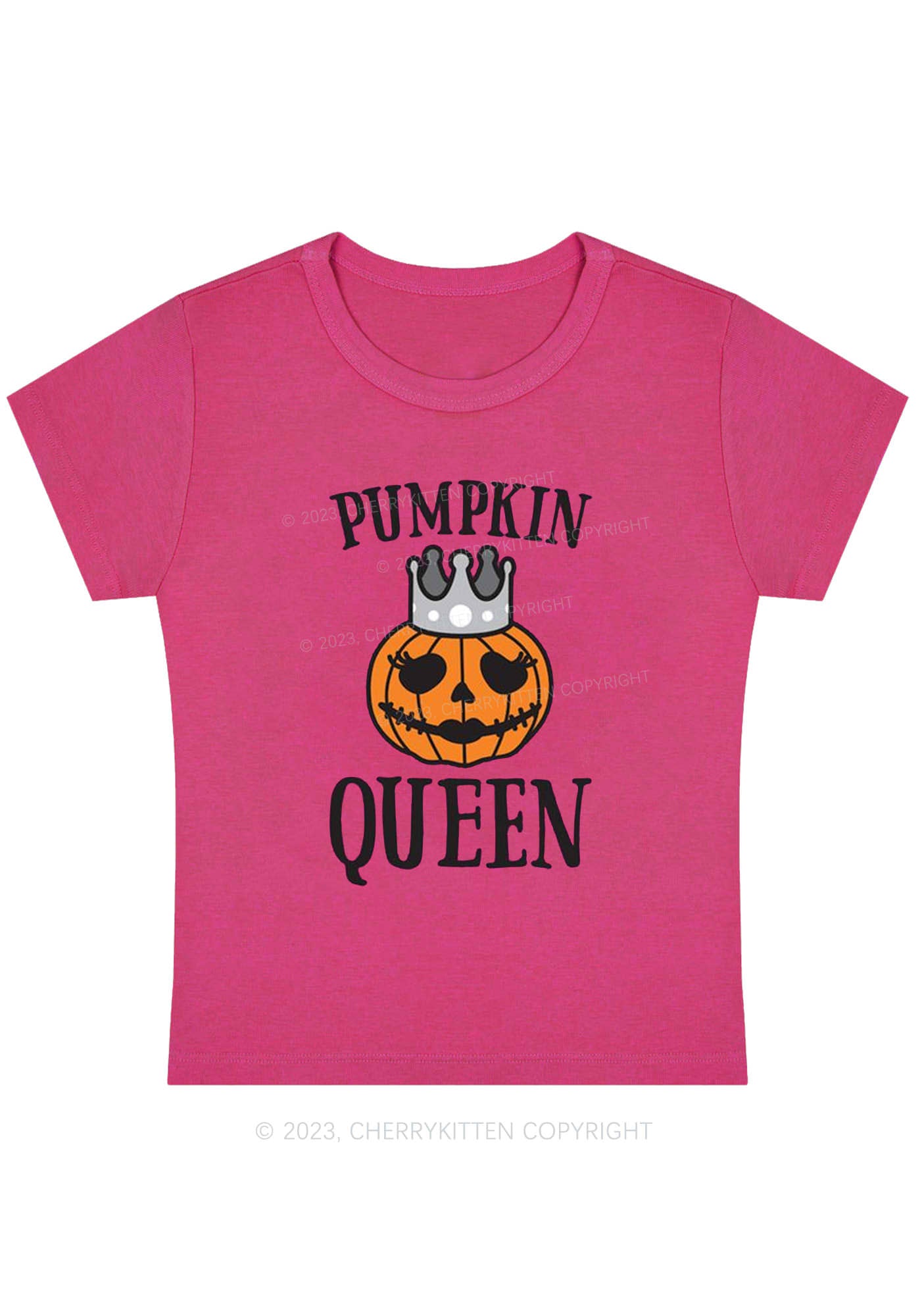 Pumpkin Queen Halloween Baby Tee Cherrykitten