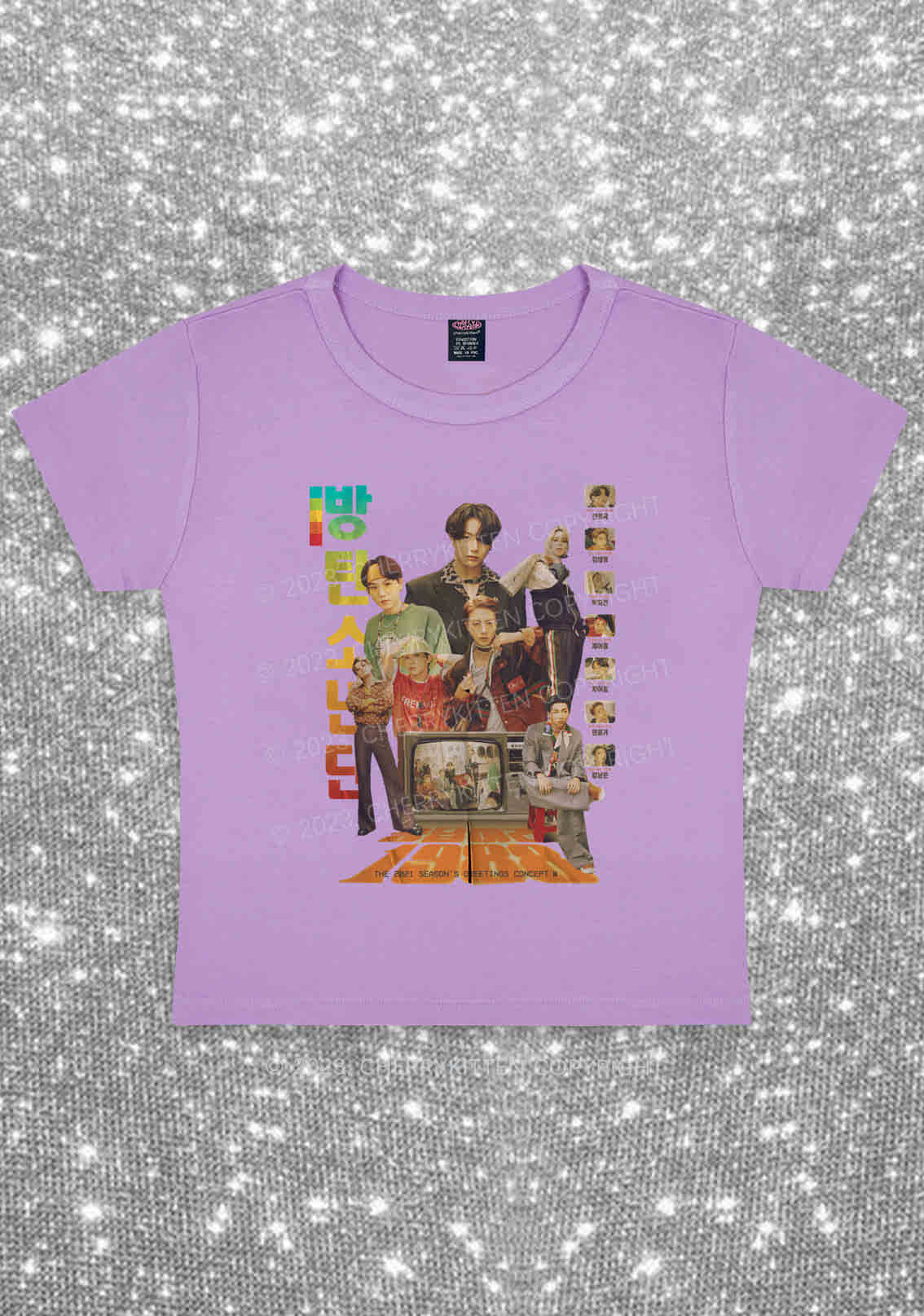 Bangtan Reply 1988 Kpop Y2K Baby Tee Cherrykitten