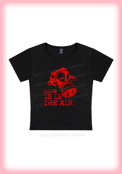 Valentine's Day Love Is In The Air Y2K Baby Tee Cherrykitten