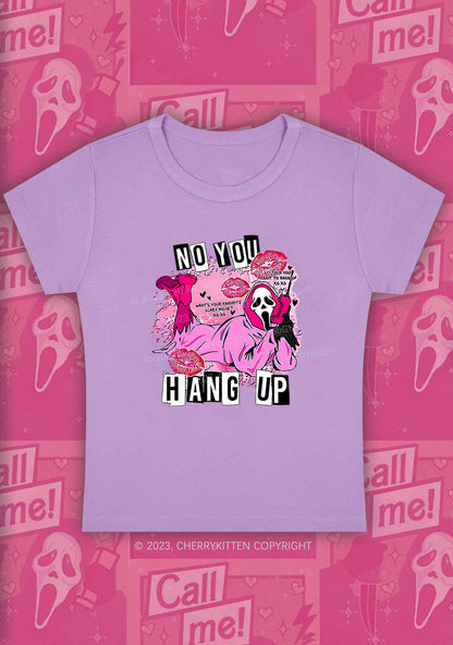 Pink Ghost Lying Halloween Y2K Baby Tee Cherrykitten