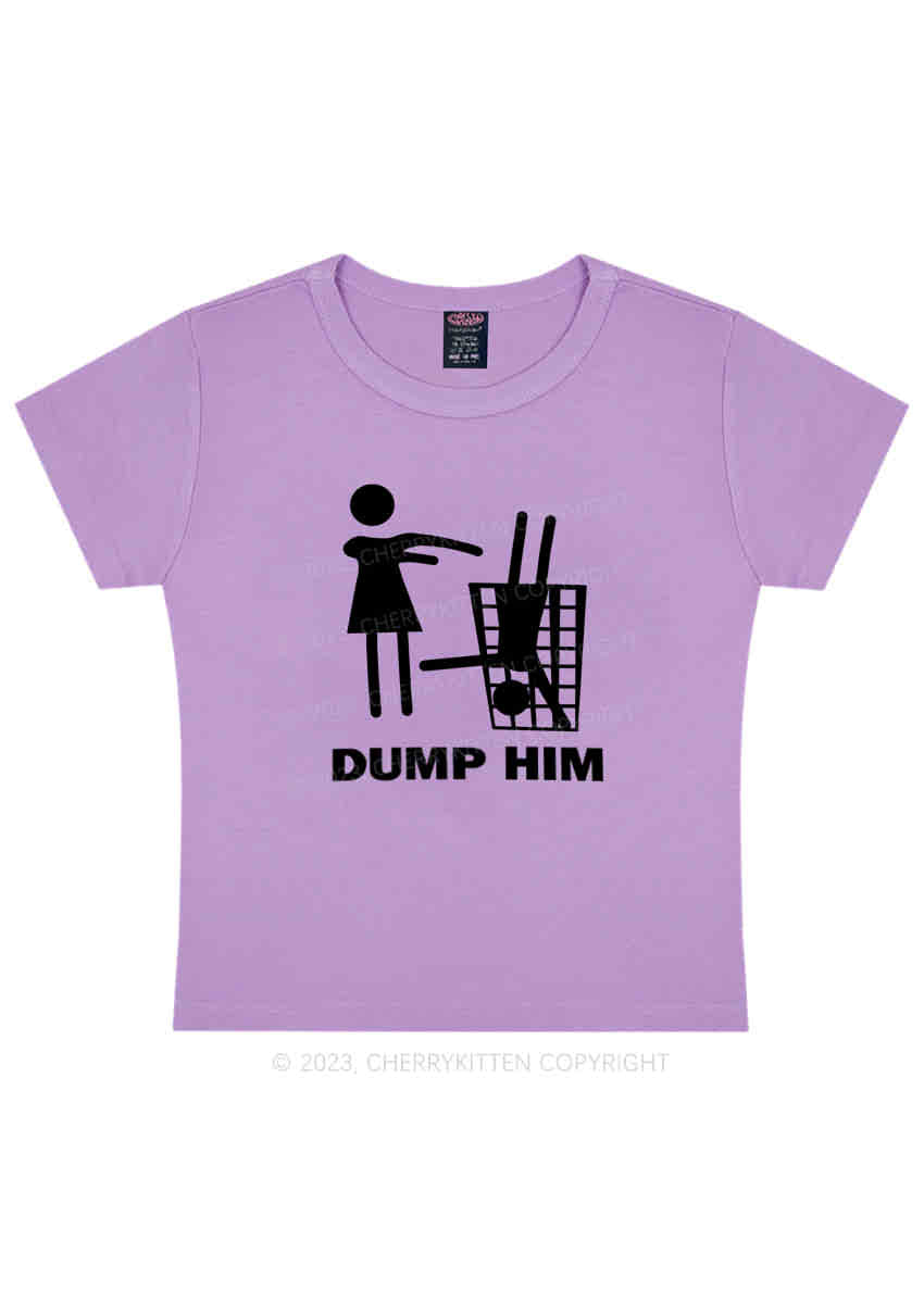 Dump The Man Y2K Baby Tee Cherrykitten