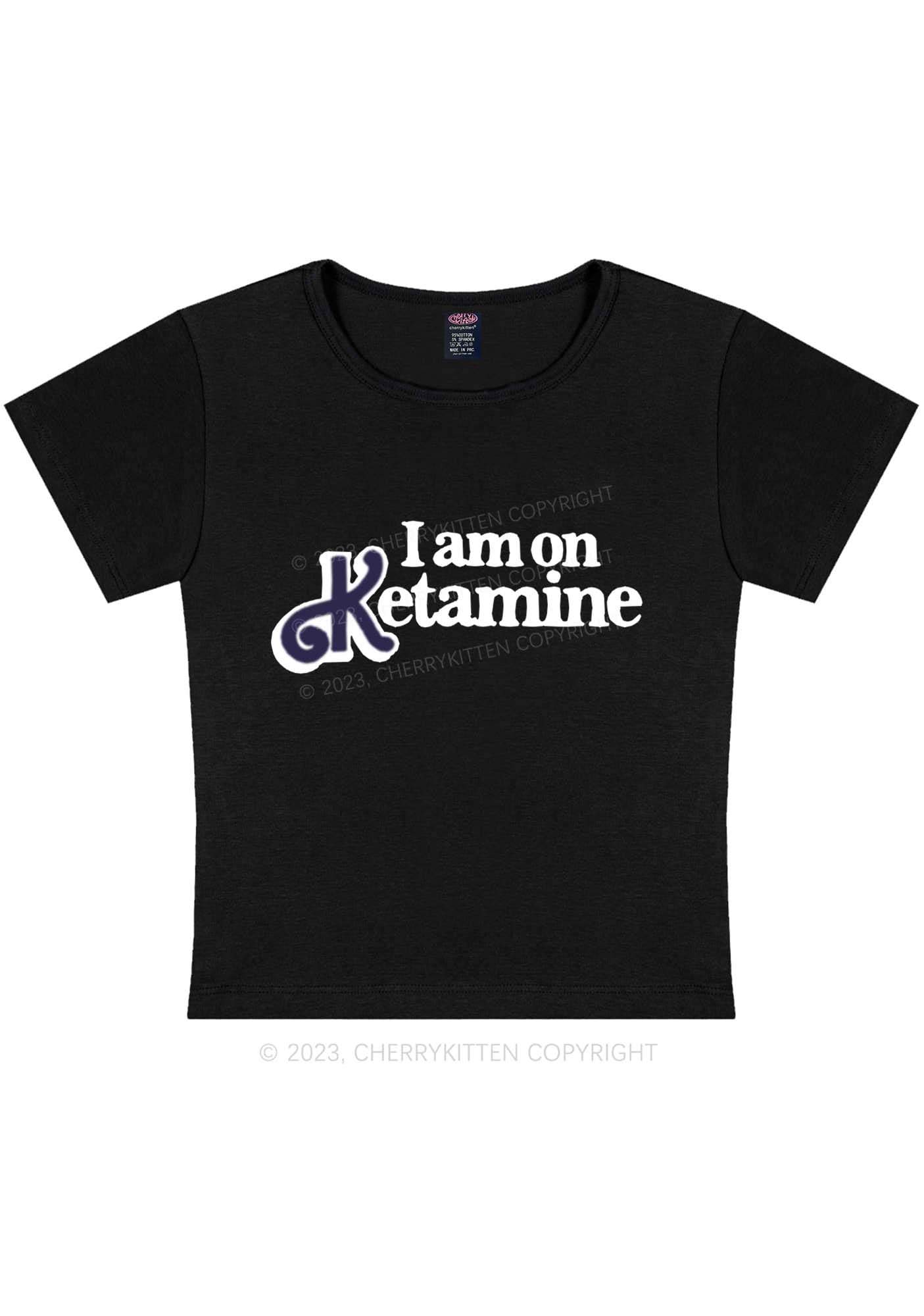 Curvy I Am On K Y2K Baby Tee Cherrykitten