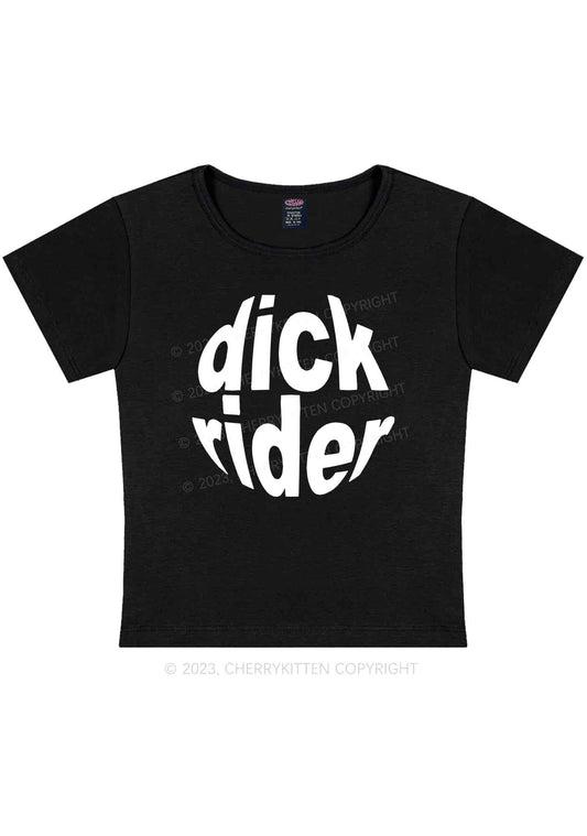 Big Dxxk Rider Y2K Baby Tee Cherrykitten