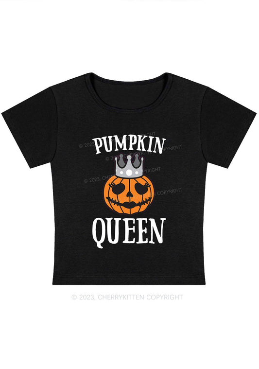 Pumpkin Queen Halloween Baby Tee Cherrykitten