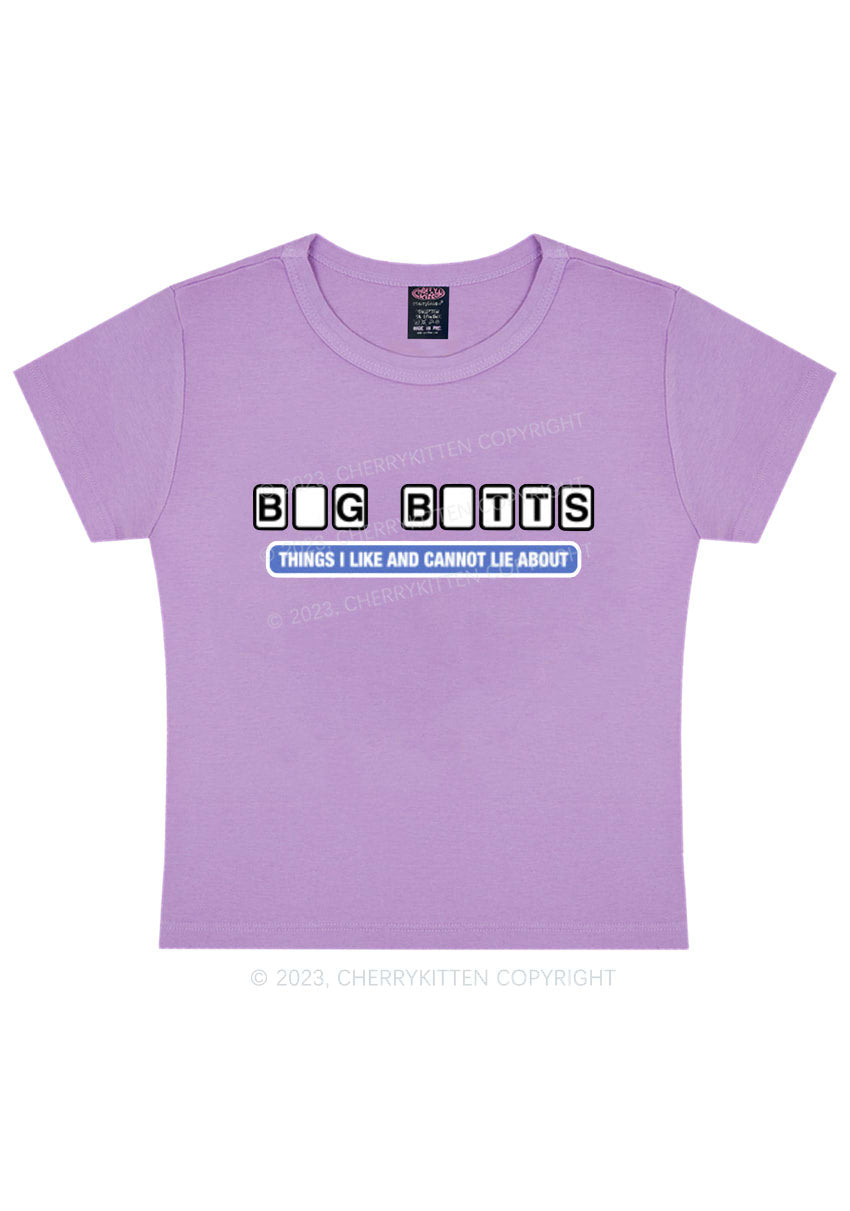 Curvy I Cannot Lie About Y2K Baby Tee Cherrykitten