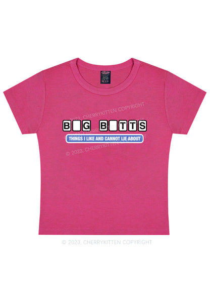 Curvy I Cannot Lie About Y2K Baby Tee Cherrykitten