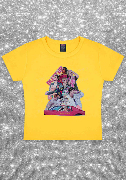Butter Bangtan Are You Ready Y2K Baby Tee Cherrykitten