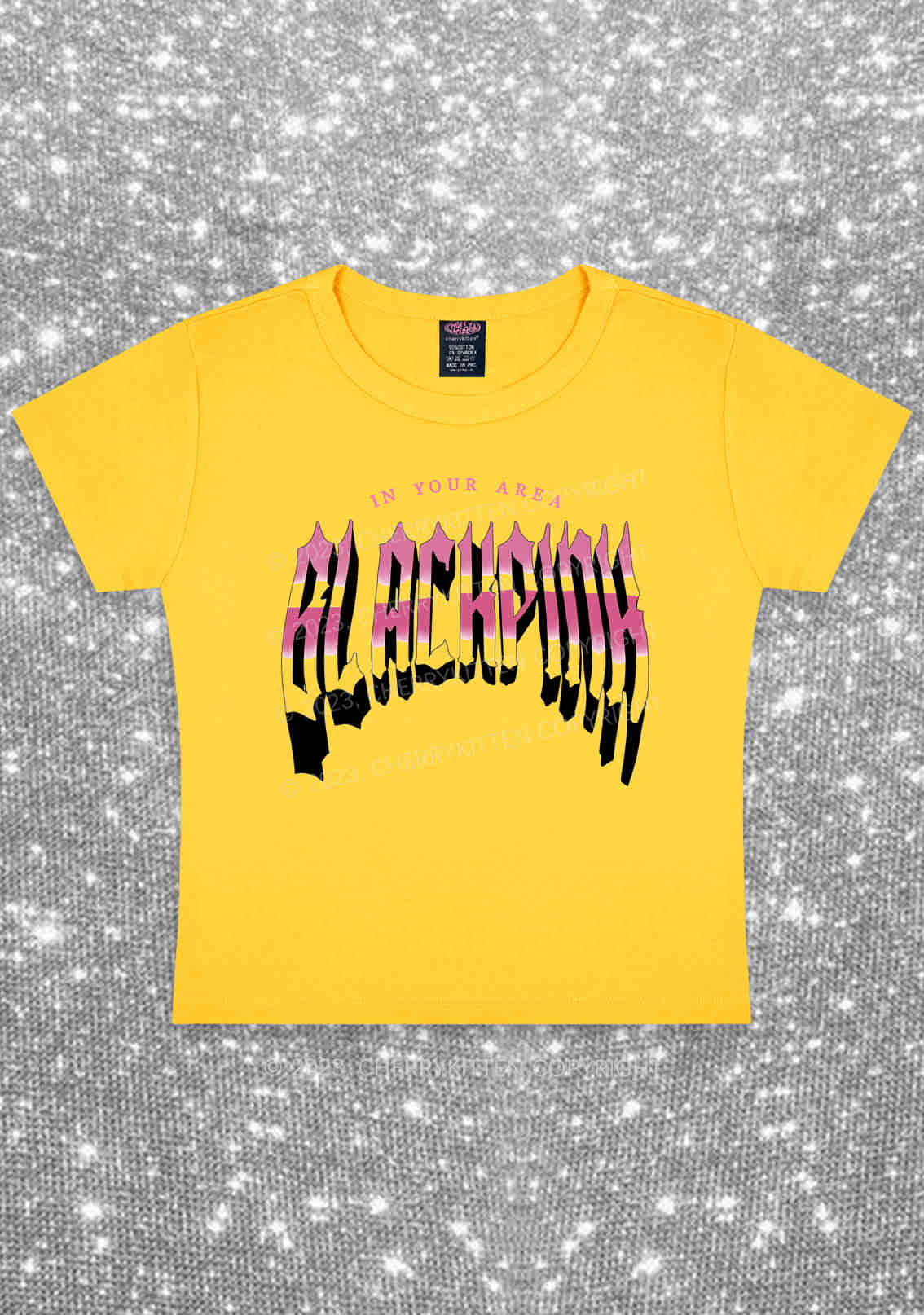 BP Area Kpop Y2K Baby Tee Cherrykitten