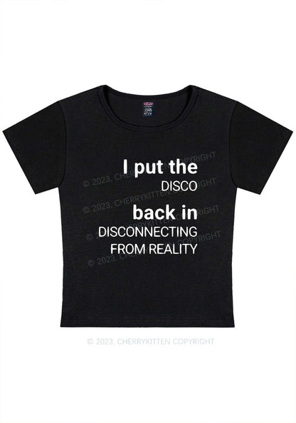 Curvy Disconnecting From Reality Y2K Baby Tee Cherrykitten