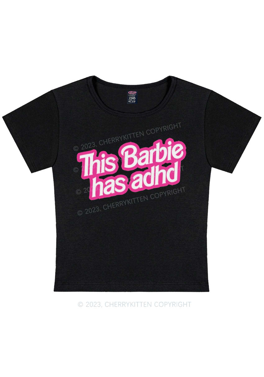 Curvy ADHD Sticker Y2K Baby Tee Cherrykitten