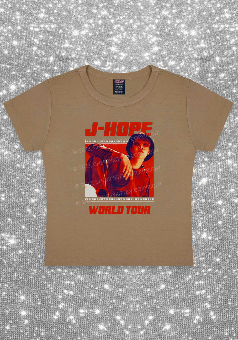 JH World Tour Kpop Y2K Baby Tee Cherrykitten