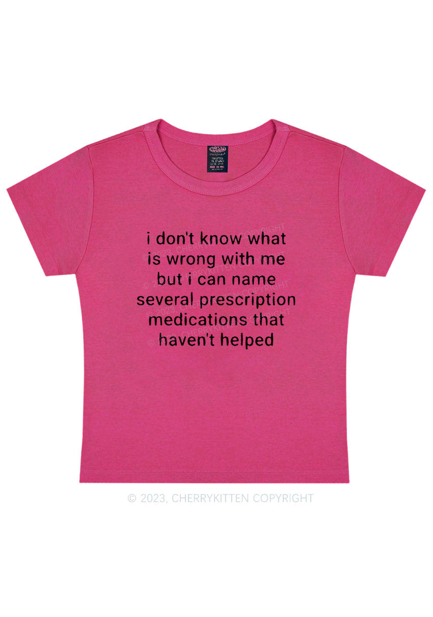 Curvy Can Name Several Prescription Medications Y2K Baby Tee Cherrykitten