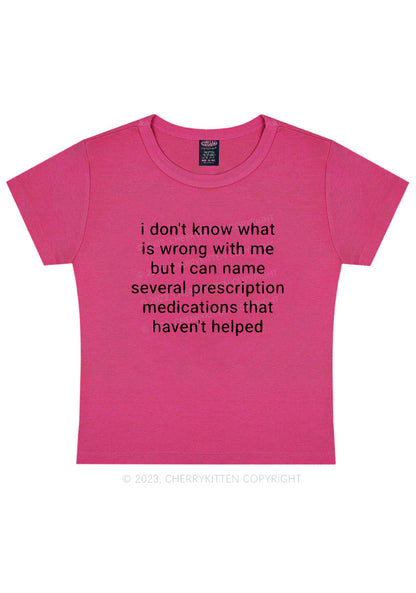 Curvy Can Name Several Prescription Medications Y2K Baby Tee Cherrykitten