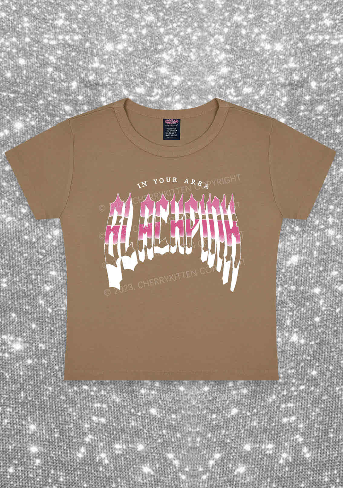 BP Area Kpop Y2K Baby Tee Cherrykitten
