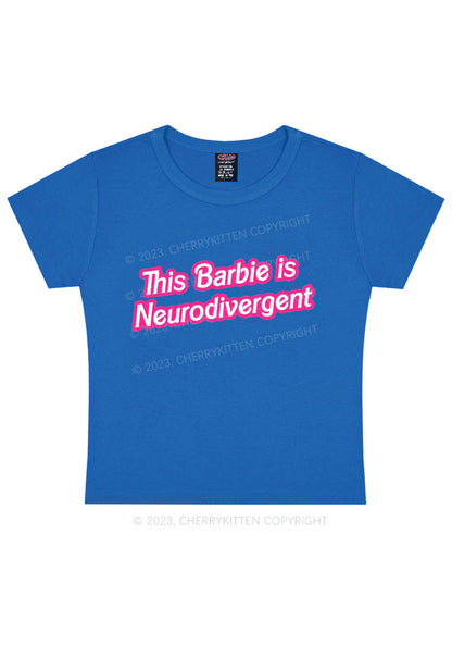 This Is Neurodivergent Y2K Baby Tee Cherrykitten