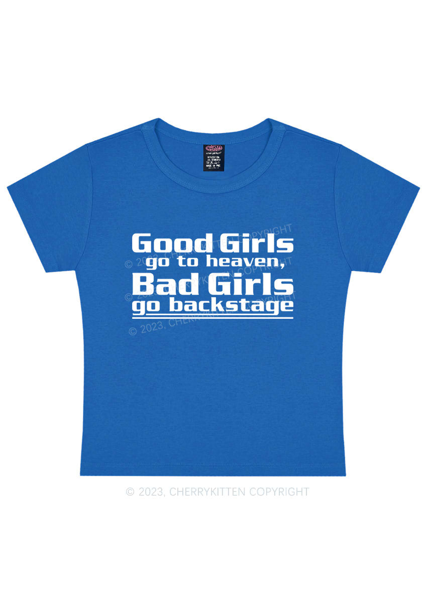 Bad Girls Go Backstage Y2K Baby Tee Cherrykitten