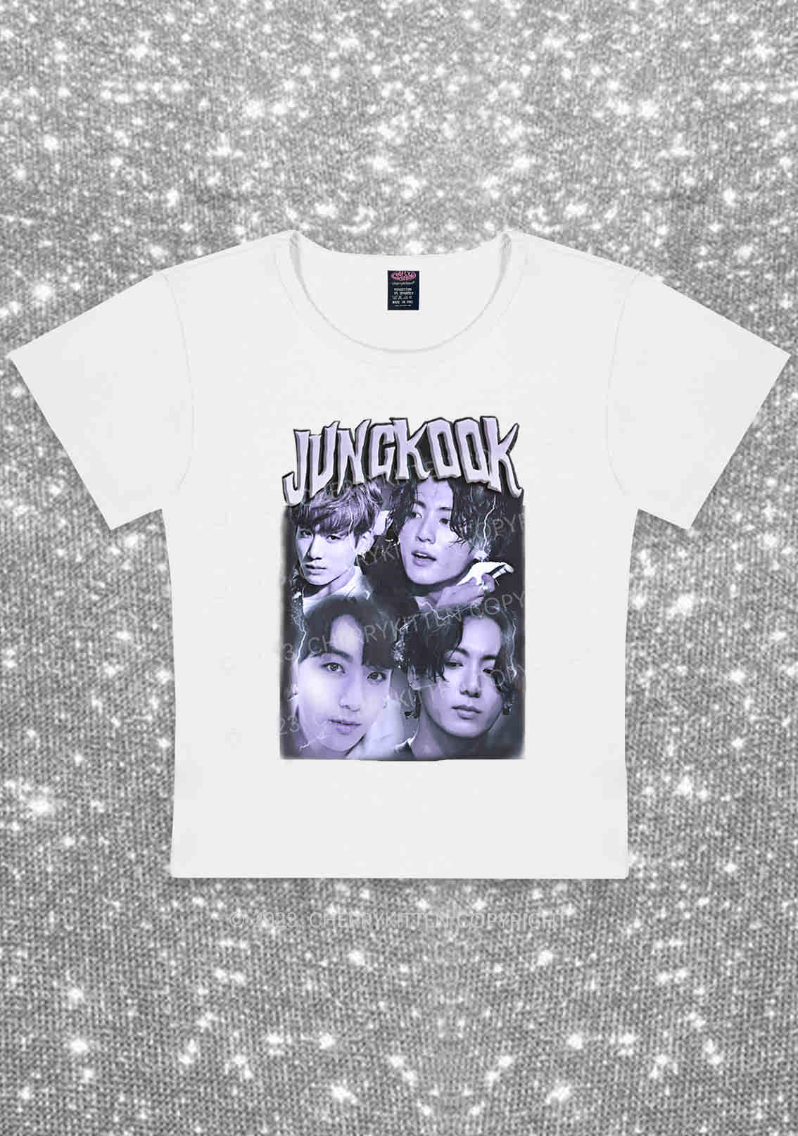 Cherrykitten Jungkook Kpop Y2K Baby Tee Cherrykitten for Sale