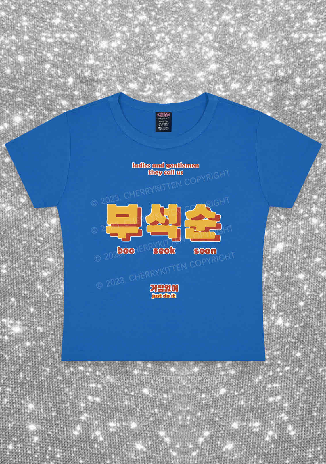 Boo Seok Soon Kpop Y2K Baby Tee Cherrykitten