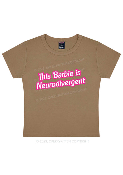 This Is Neurodivergent Y2K Baby Tee Cherrykitten