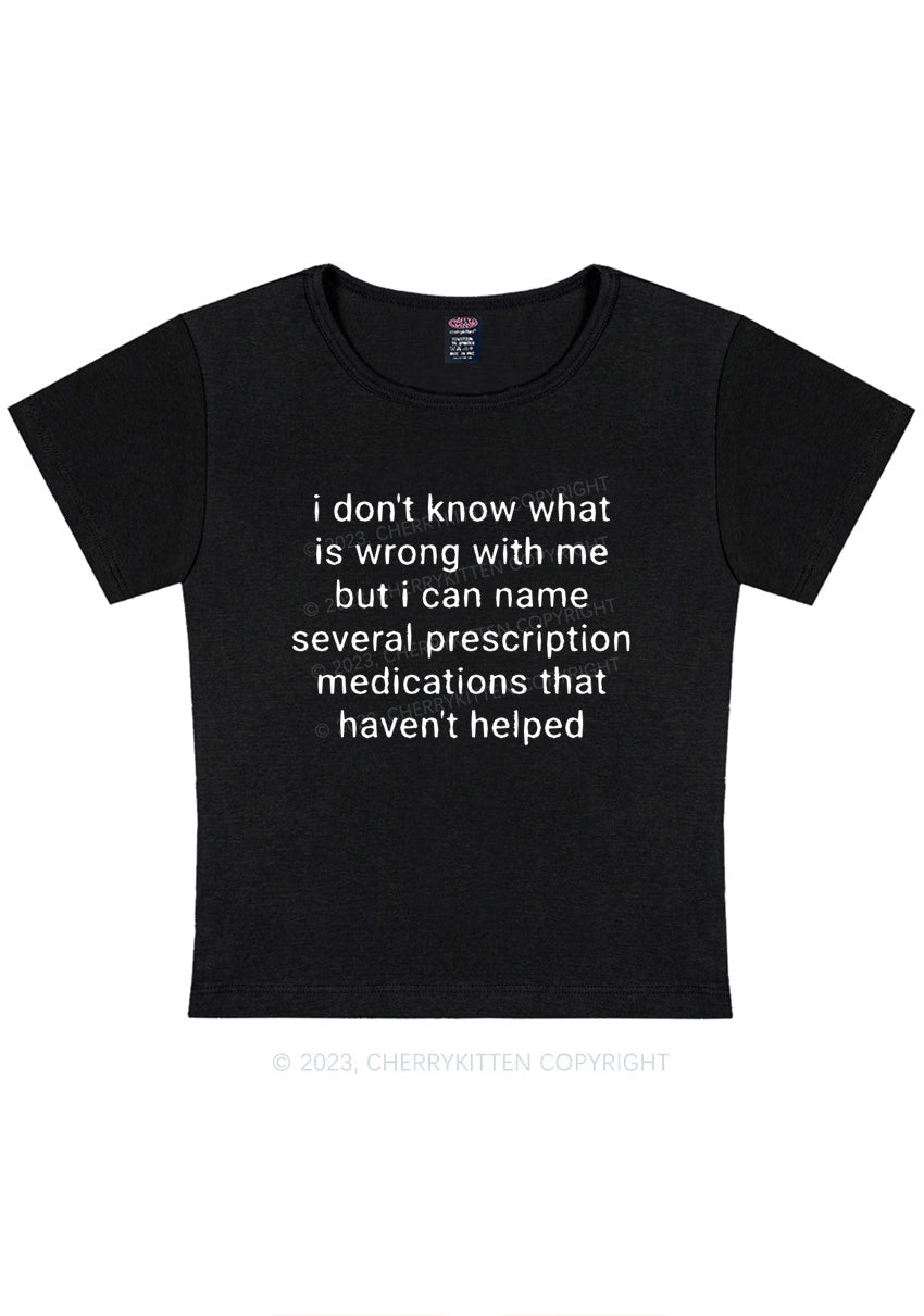 Curvy Can Name Several Prescription Medications Y2K Baby Tee Cherrykitten