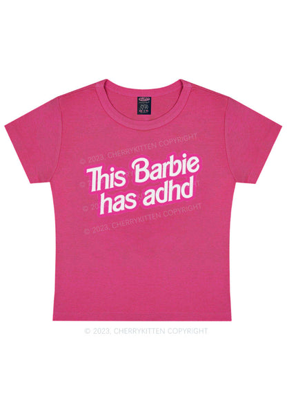 Curvy ADHD Sticker Y2K Baby Tee Cherrykitten