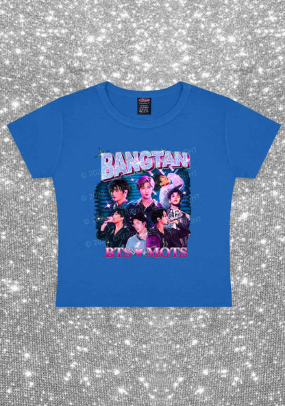 Bangtan Love Mots Kpop Y2K Baby Tee Cherrykitten