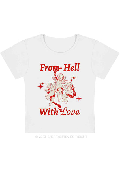 Cupids From Hell Y2K Baby Tee Cherrykitten