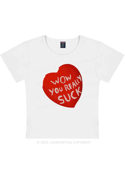 Curvy Wow You Really Y2K Baby Tee Cherrykitten