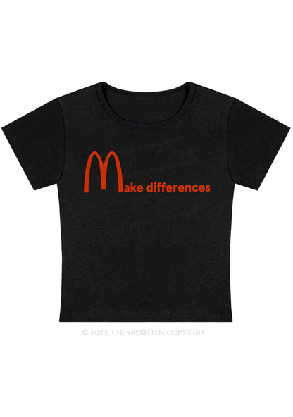Curvy Make Differences Y2K Baby Tee Cherrykitten