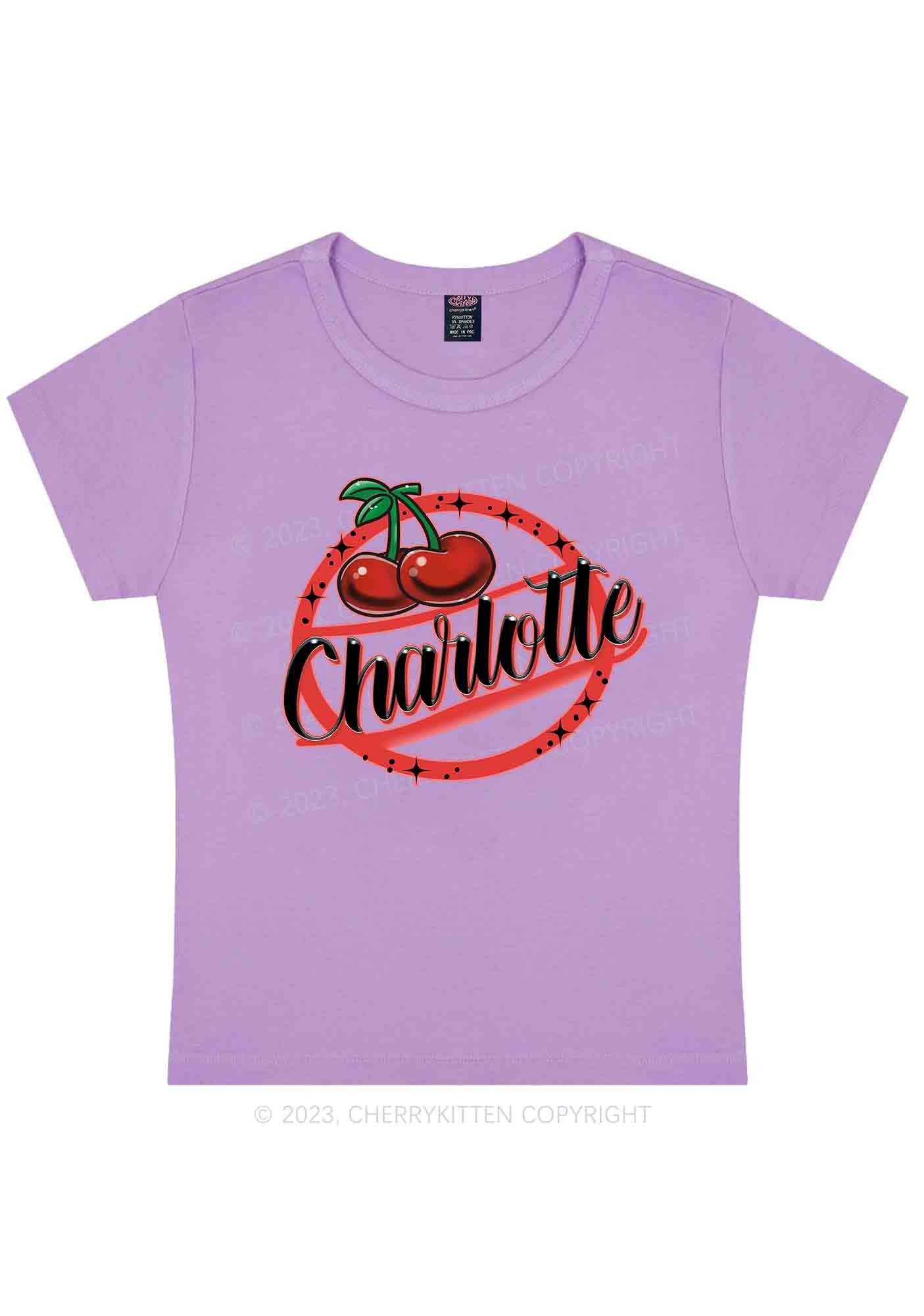 Curvy Charlotte Cherry Y2K Baby Tee Cherrykitten