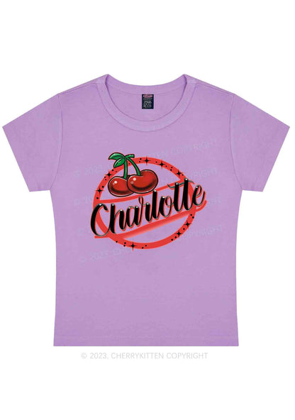 Curvy Charlotte Cherry Y2K Baby Tee Cherrykitten