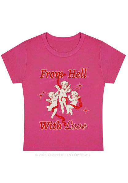 Cupids From Hell Y2K Baby Tee Cherrykitten
