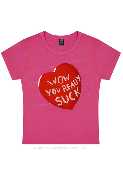 Curvy Wow You Really Y2K Baby Tee Cherrykitten